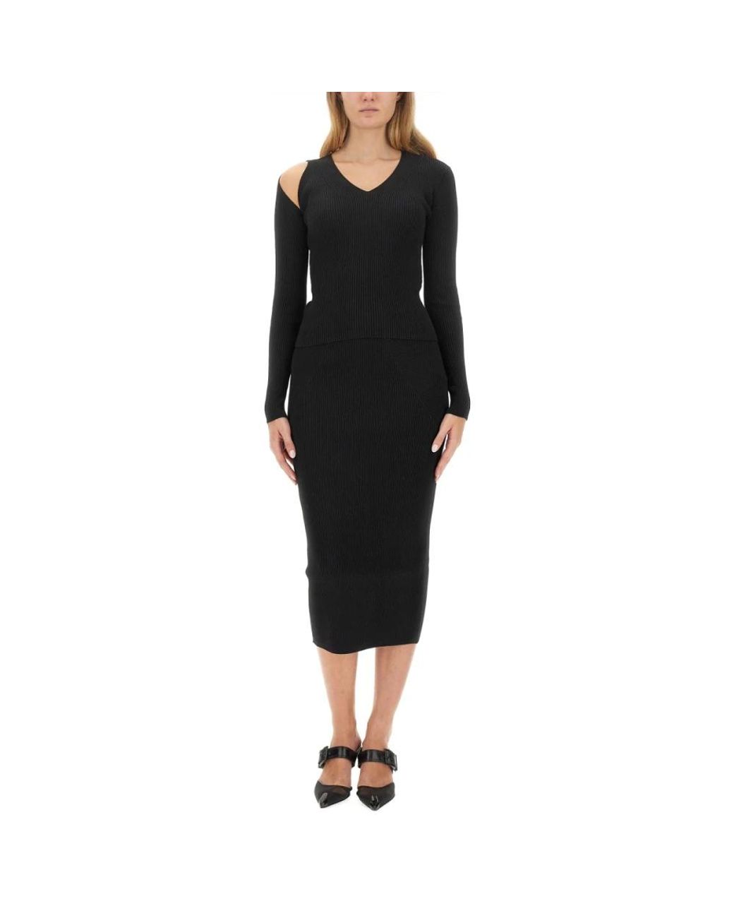 McQueen Black Midi Skirts