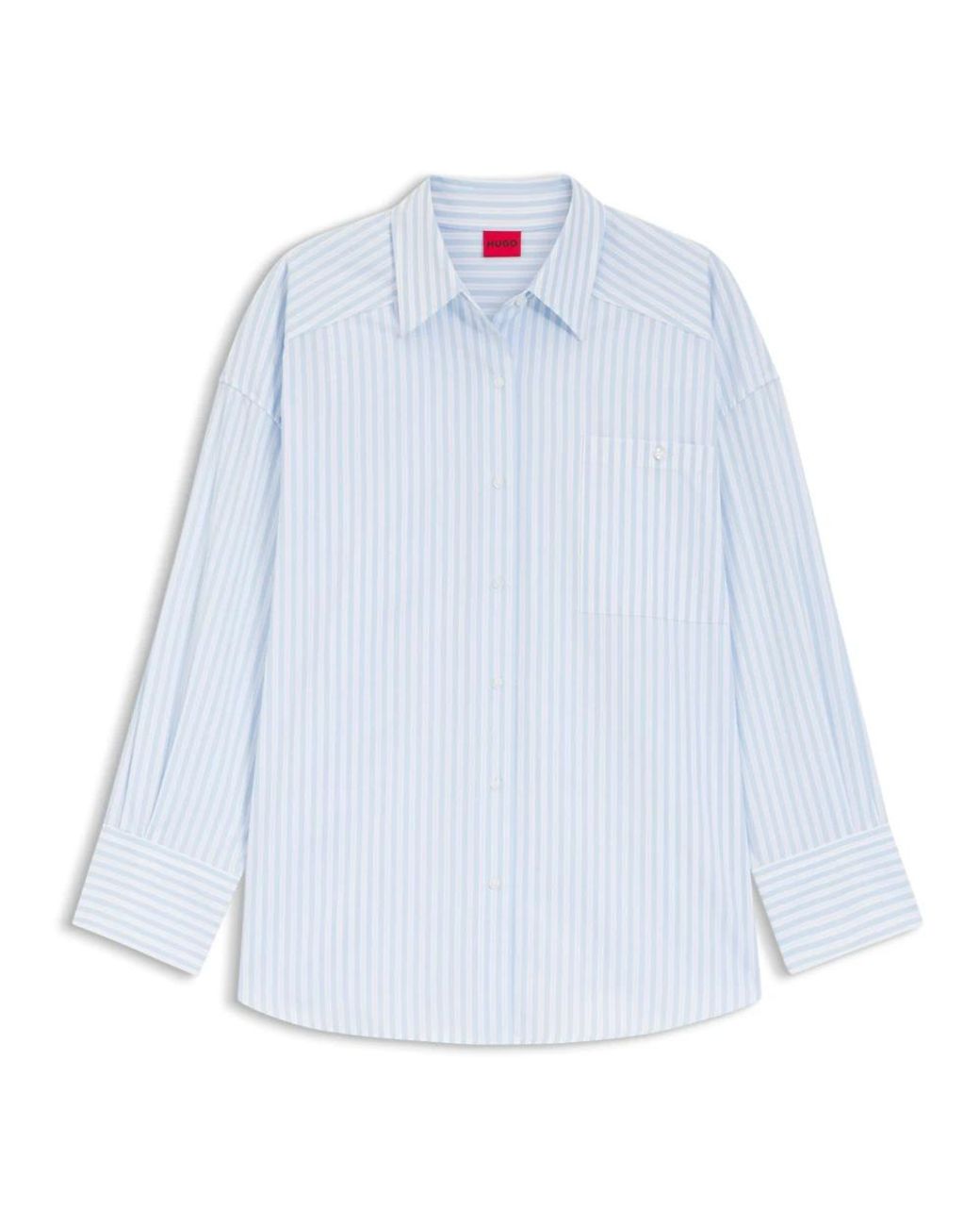 HUGO Eustyna Oversized Blouse in het Blue