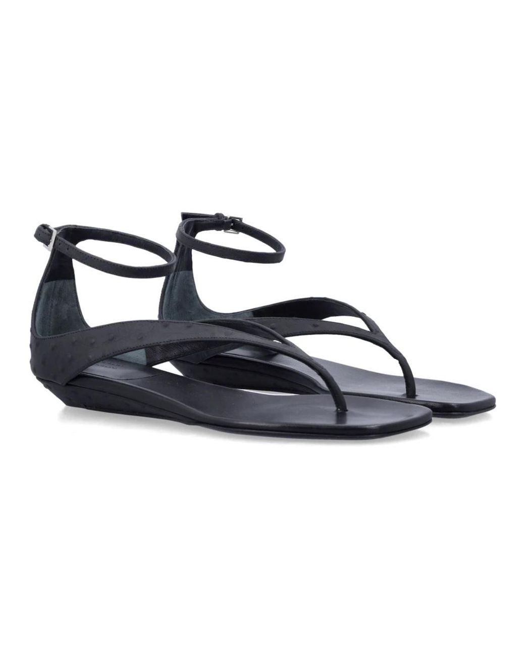 Loulou de Saison Blue Flat Sandals