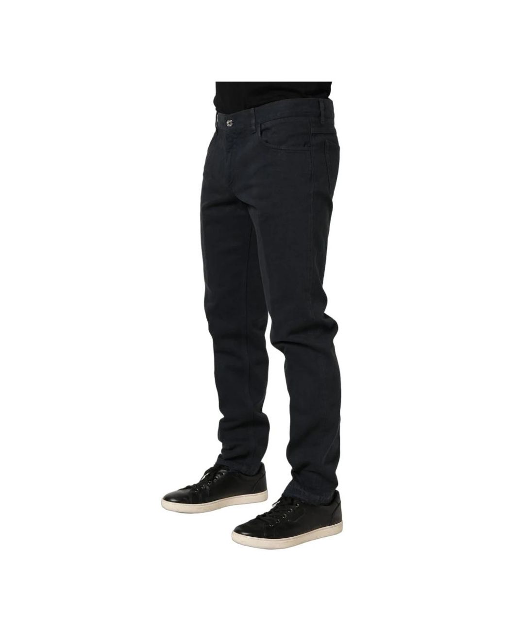 Dolce & Gabbana Black Slim Fit Jeans for men