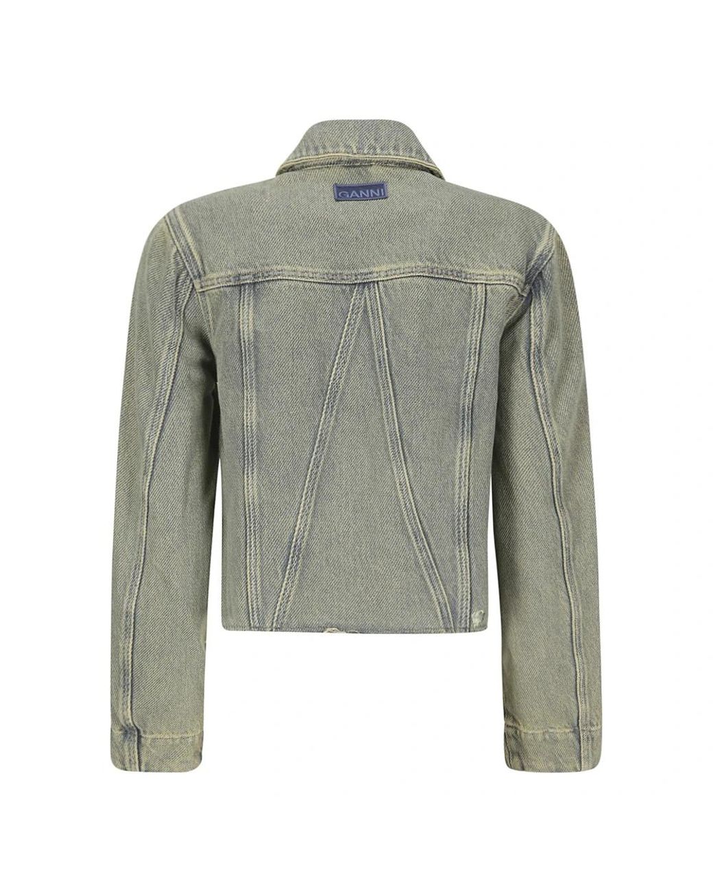 Ganni Green Denim Jackets