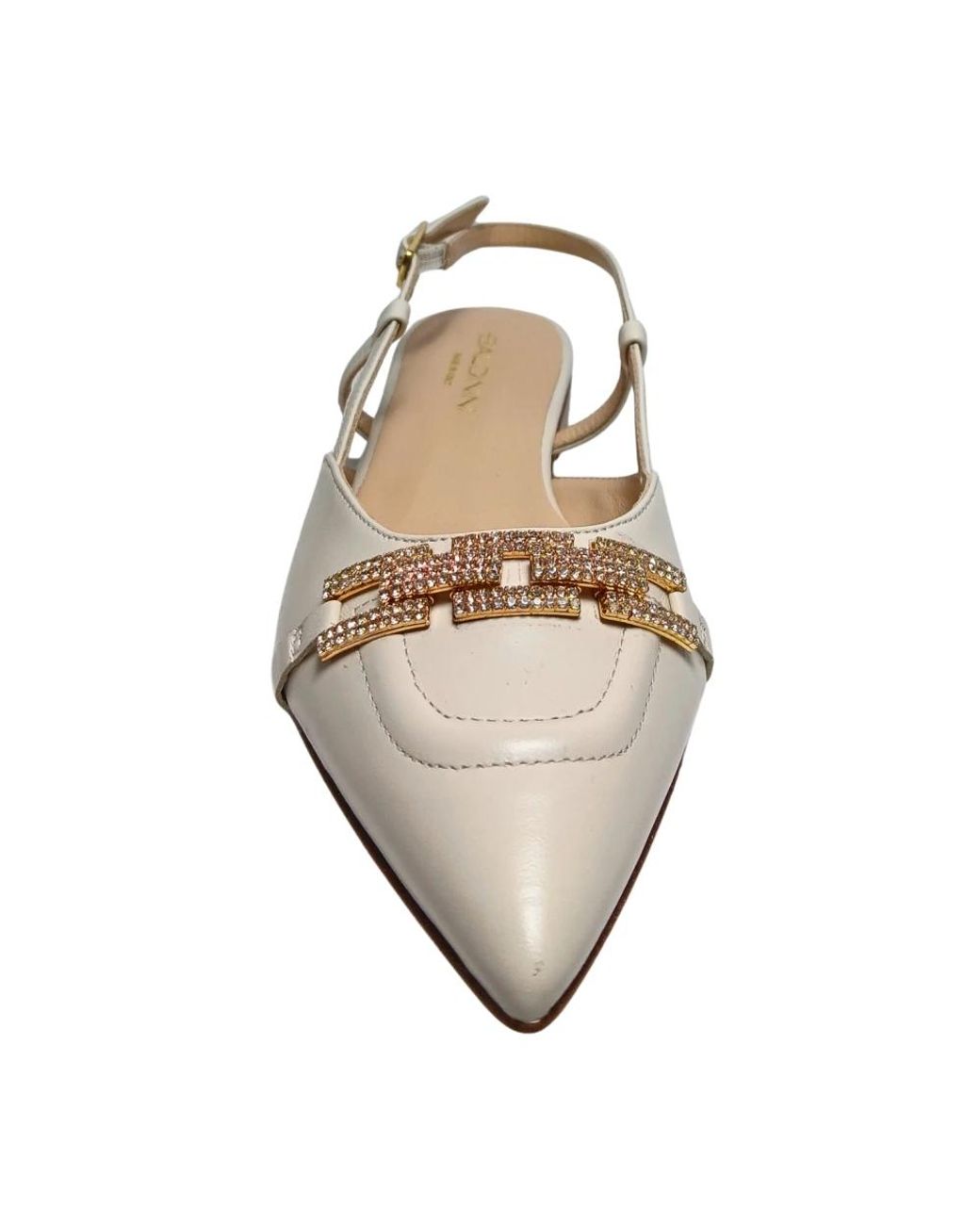 Baldinini White Ballerina Shoes
