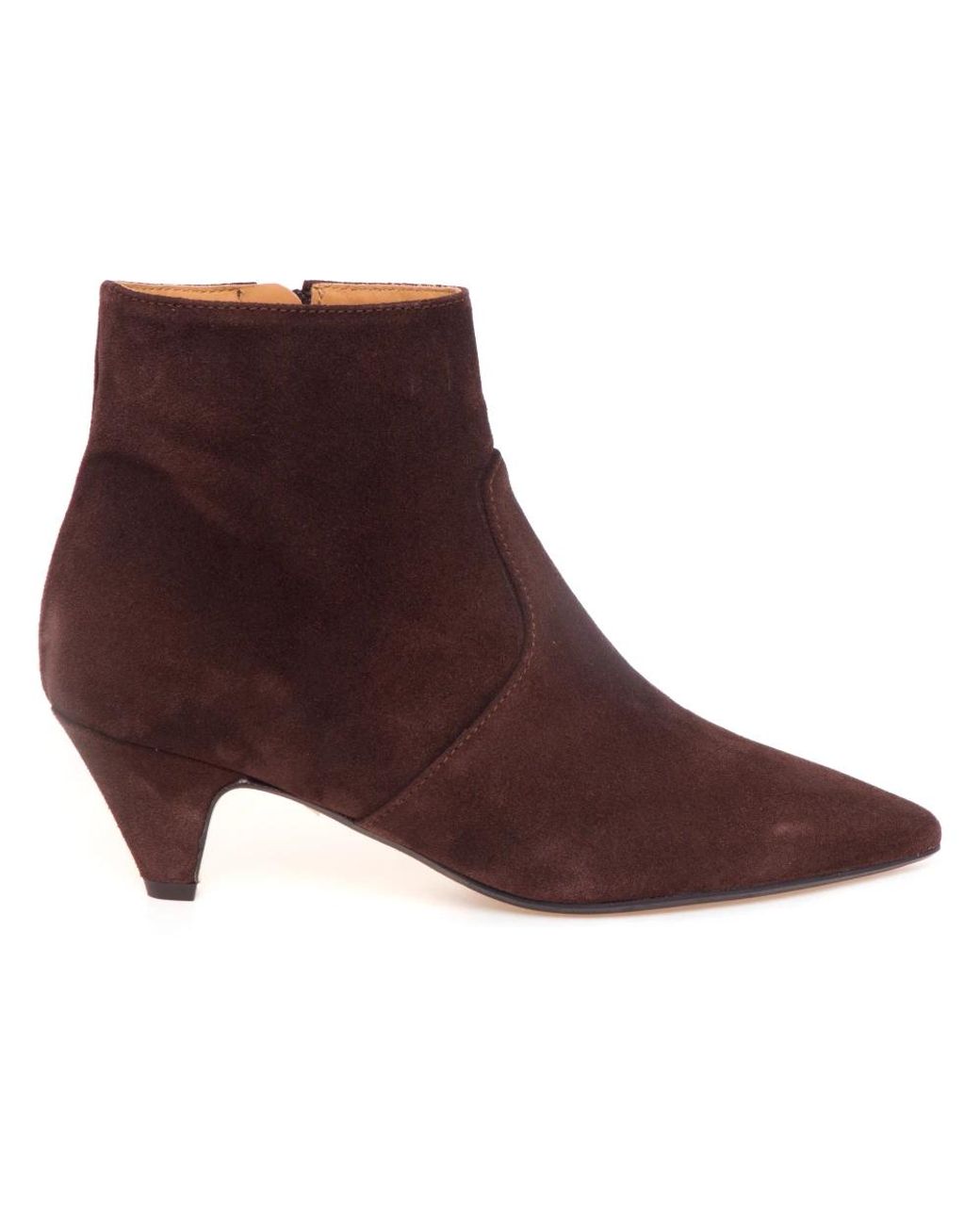 Anna F. Brown Heeled Boots