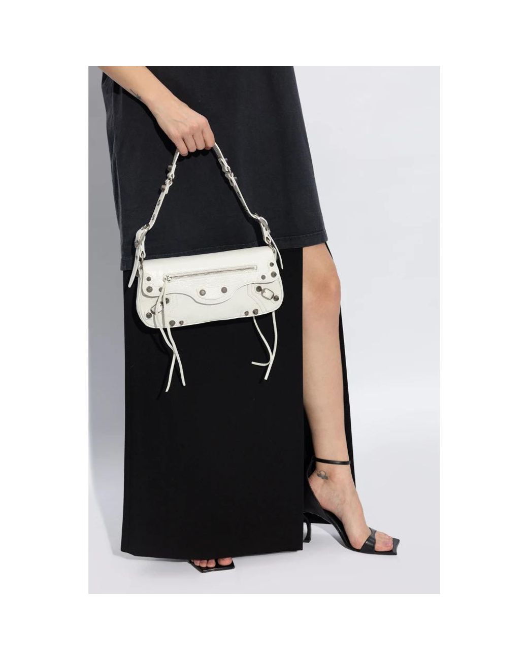 Balenciaga White Shoulder Bags