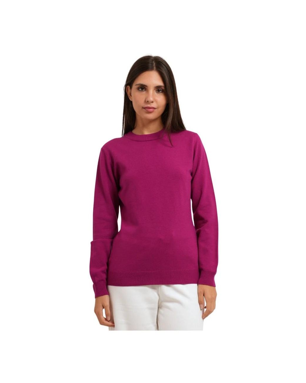 K-Way Purple Round-Neck Knitwear