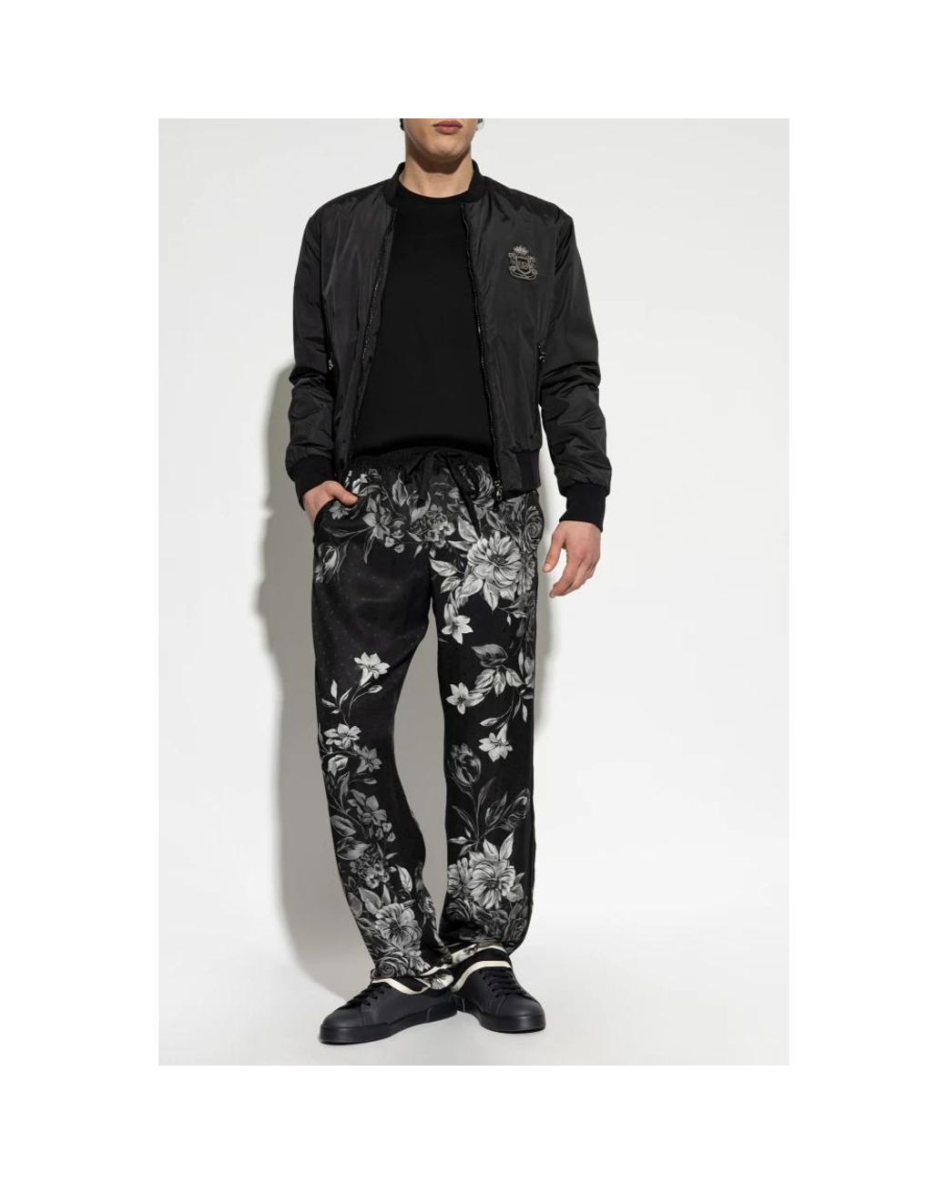 Dolce & Gabbana Black Bomber Jackets for men