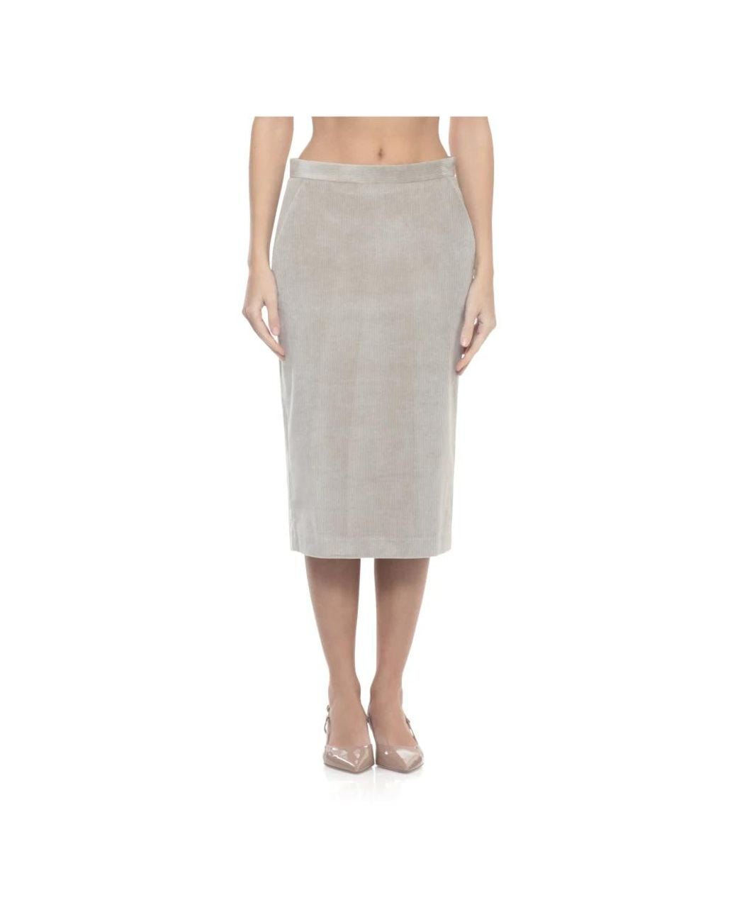 Antonelli Gray Midi Skirts