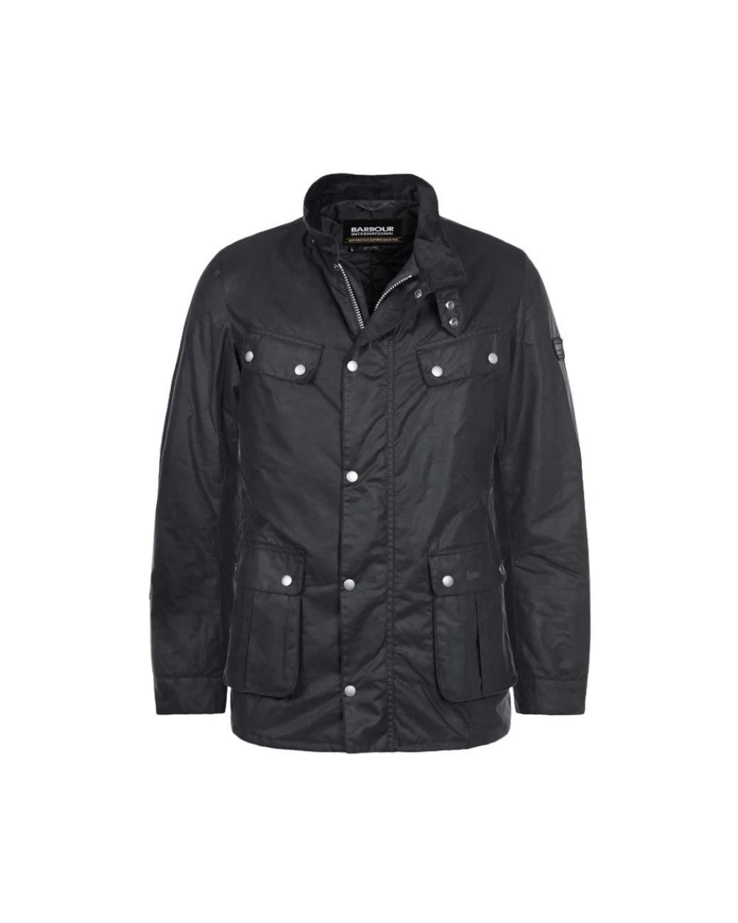 Barbour Duke Waxed Jacket in het Black voor heren