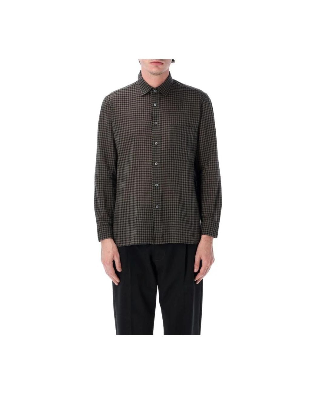 Salvatore Piccolo Black Casual Shirts for men