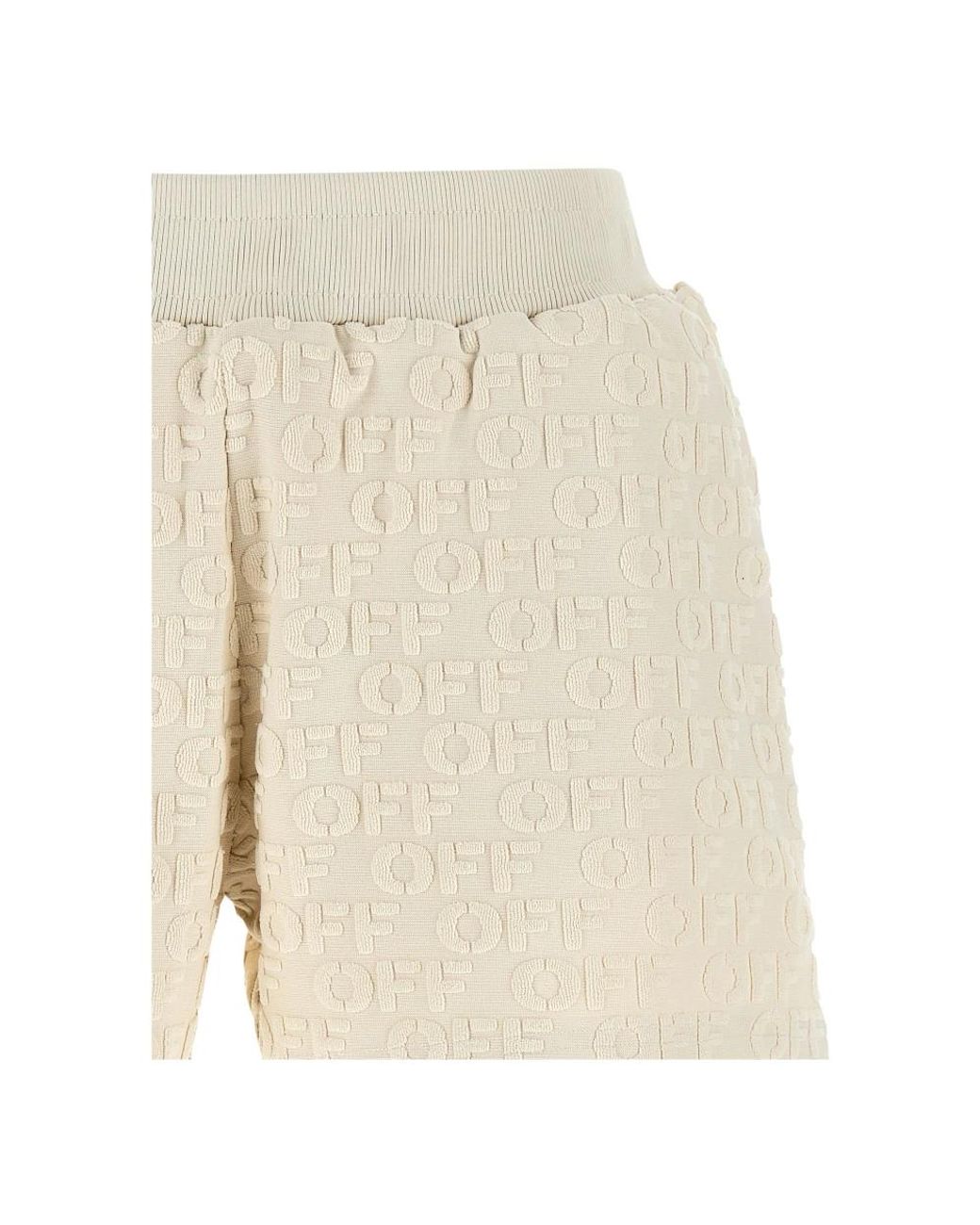 Off-White c/o Virgil Abloh Natural Short Shorts