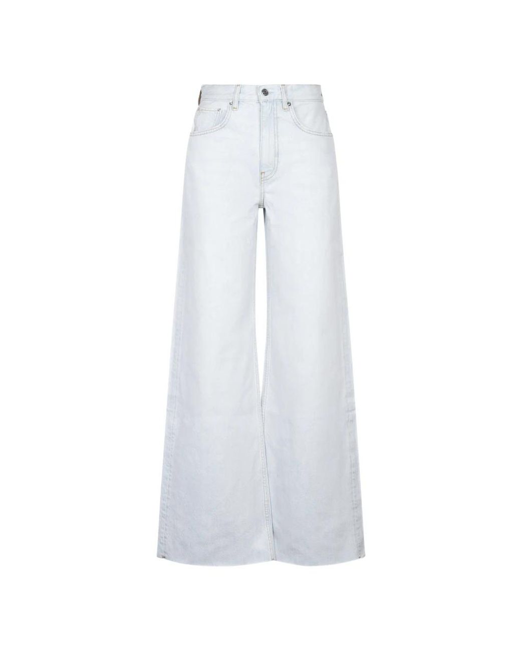 Anine Bing White Wide Jeans