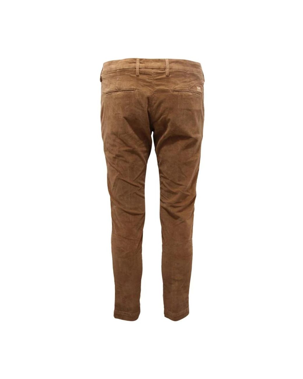 Entre Amis Brown Slim-Fit Trousers for men