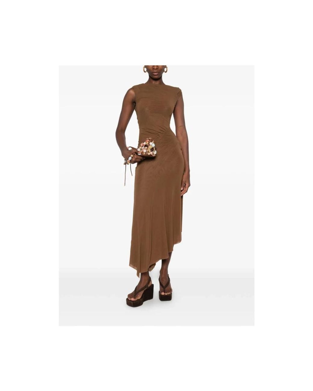 Staud Brown Midi Dresses