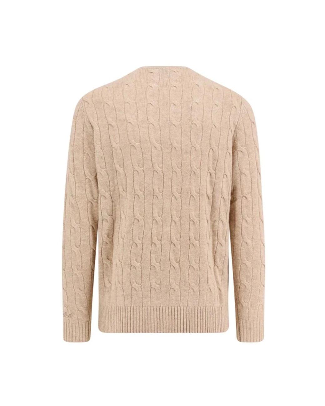 Mc2 Saint Barth Natural Round-Neck Knitwear for men