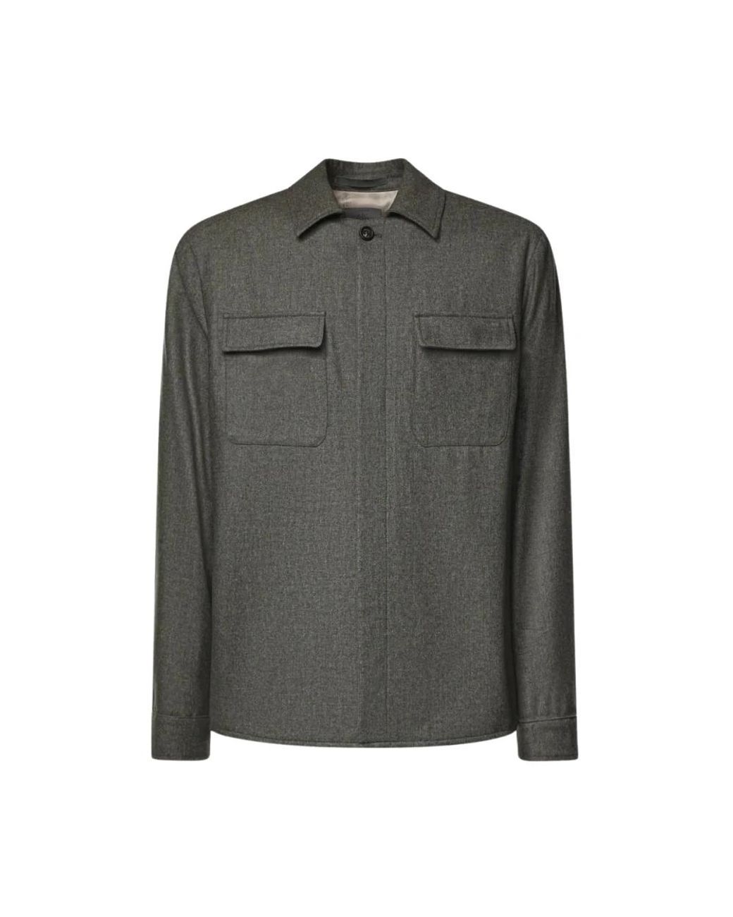 Eleventy Overshirt Jack in het Green voor heren