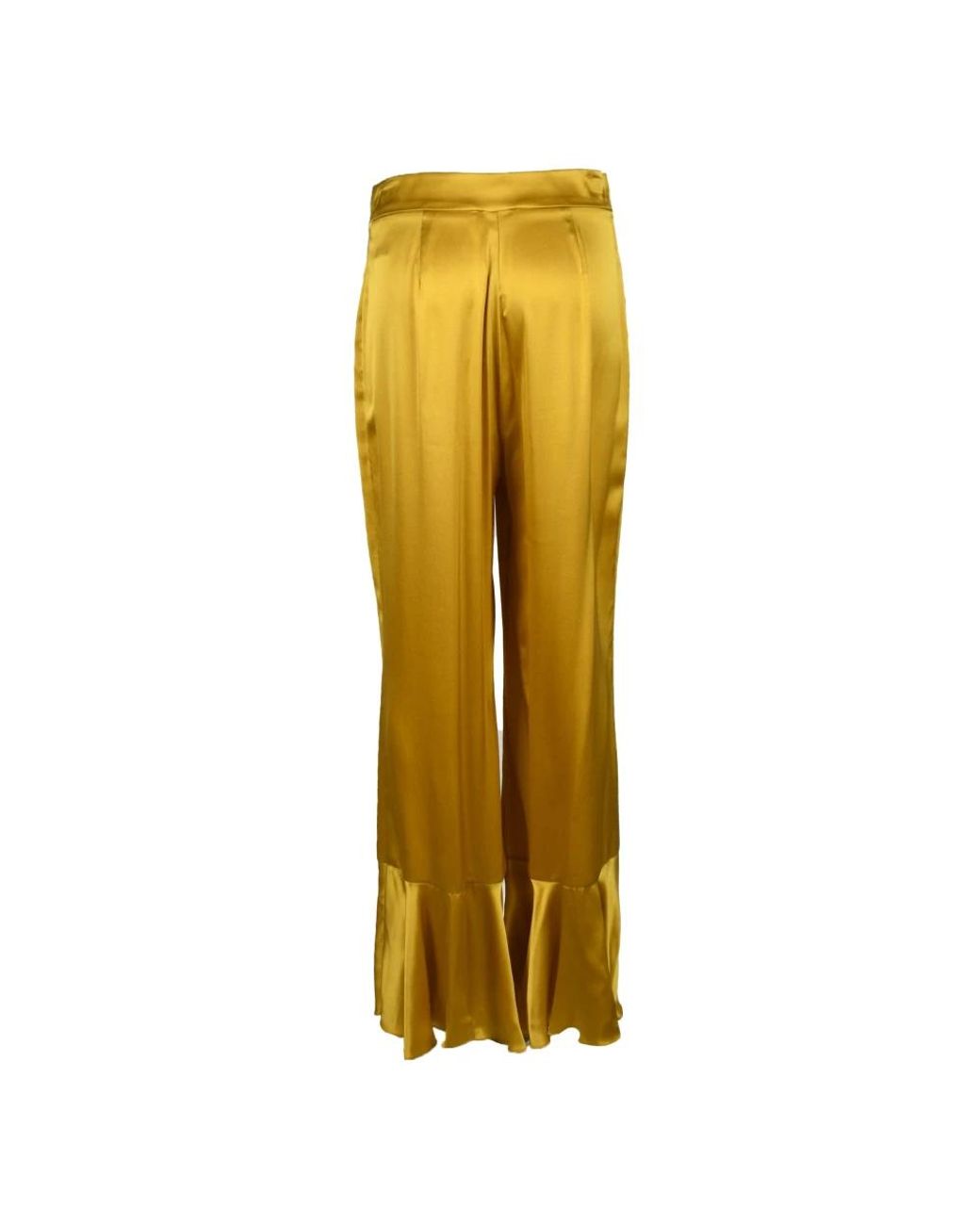L'Autre Chose Yellow Wide Trousers