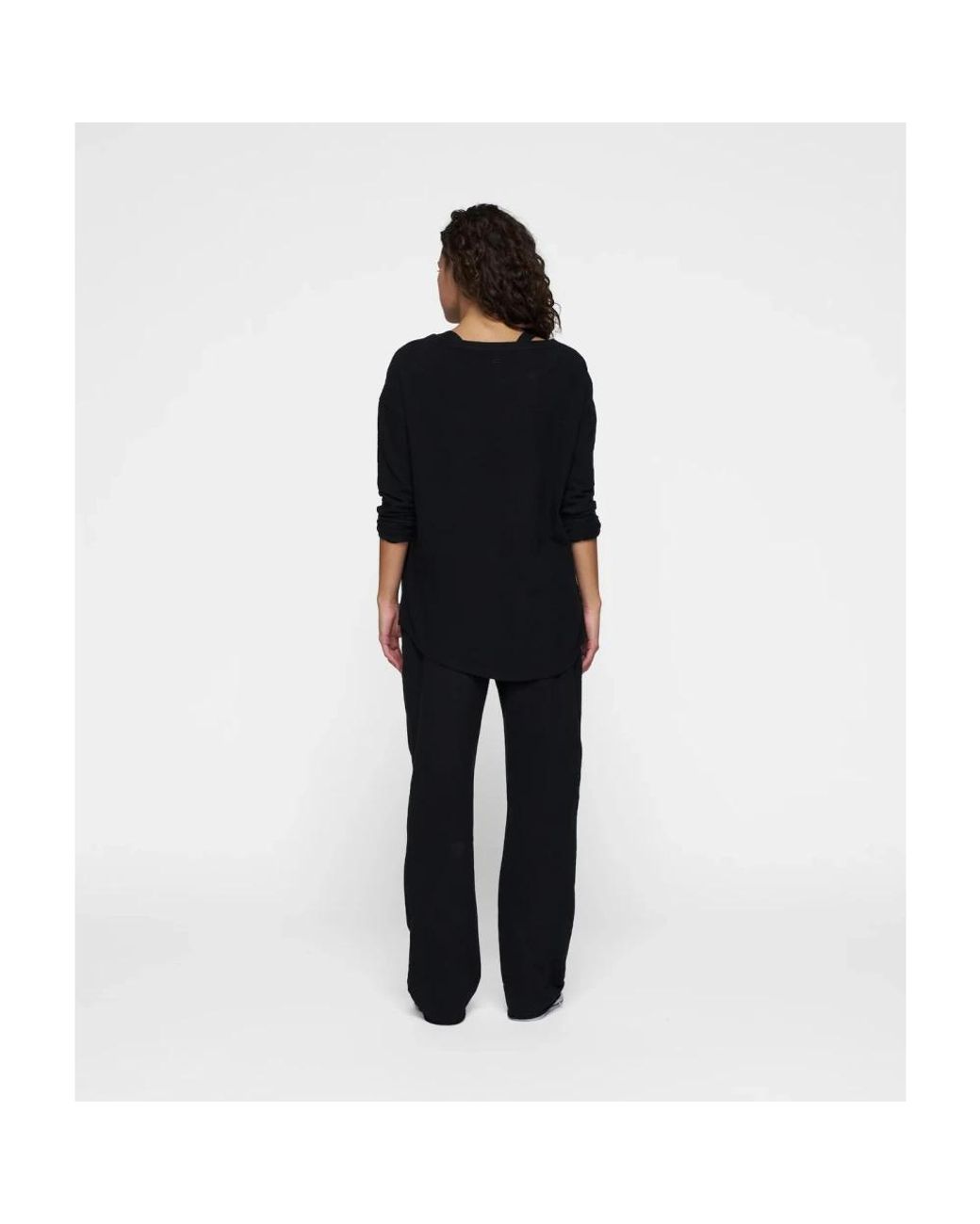 10Days Black Long Sleeve T-Shirts