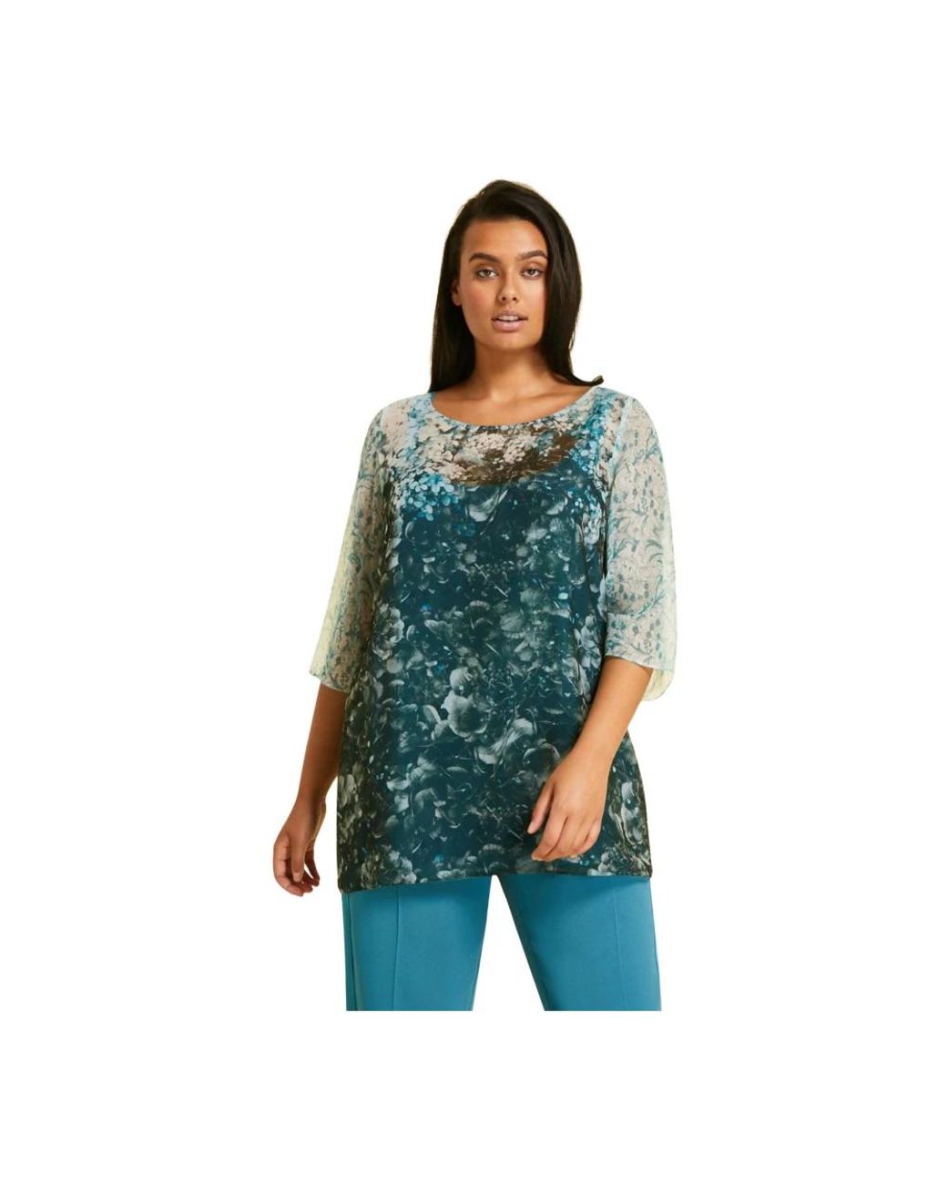 Marina Rinaldi Green Blouses