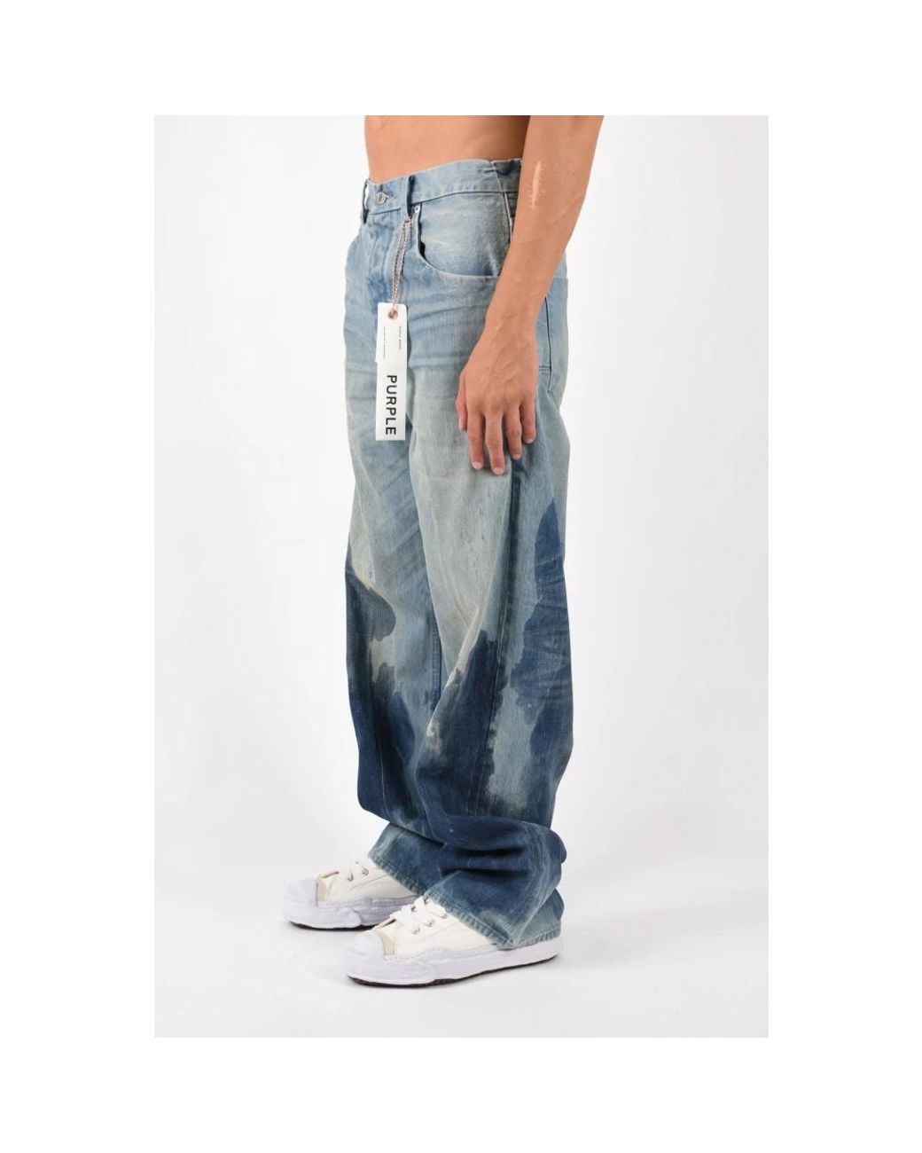 Purple Brand Blue Straight Fit Jeans for men