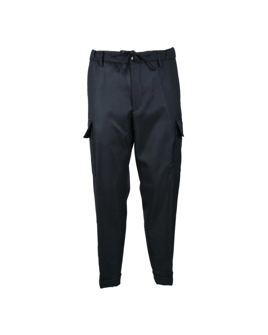 Michael Coal Blue Slim-Fit Trousers for men