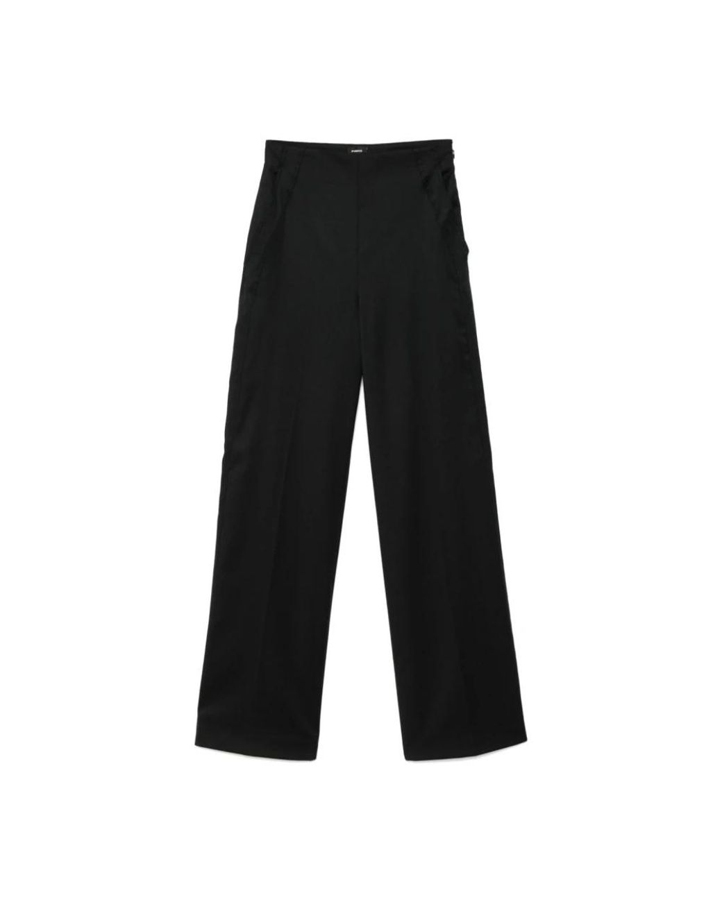 Pinko Broeken ,Zwart ,Wol Casual Zwarte Wollen Broek in het Black