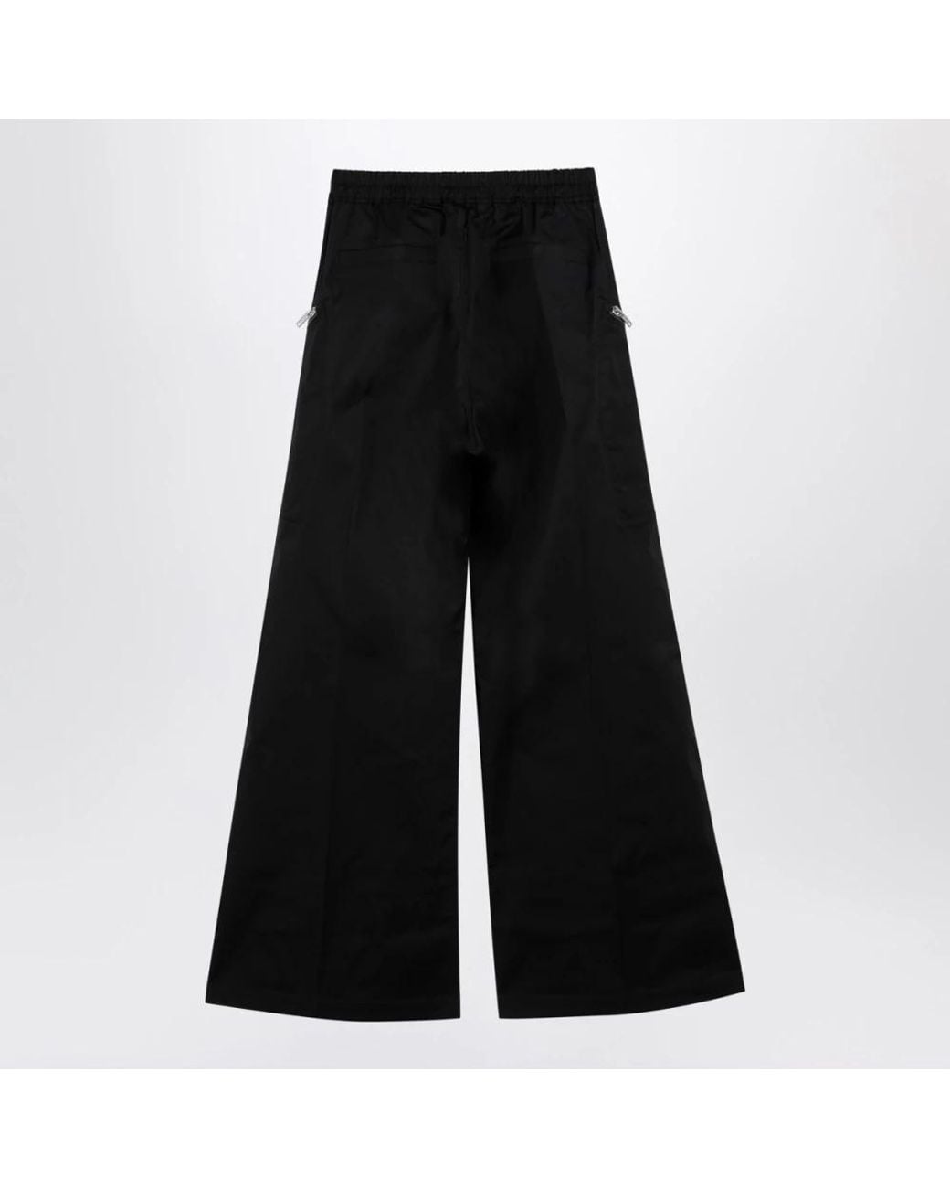 Rick Owens Black Flared-Leg Cargo Pants for men