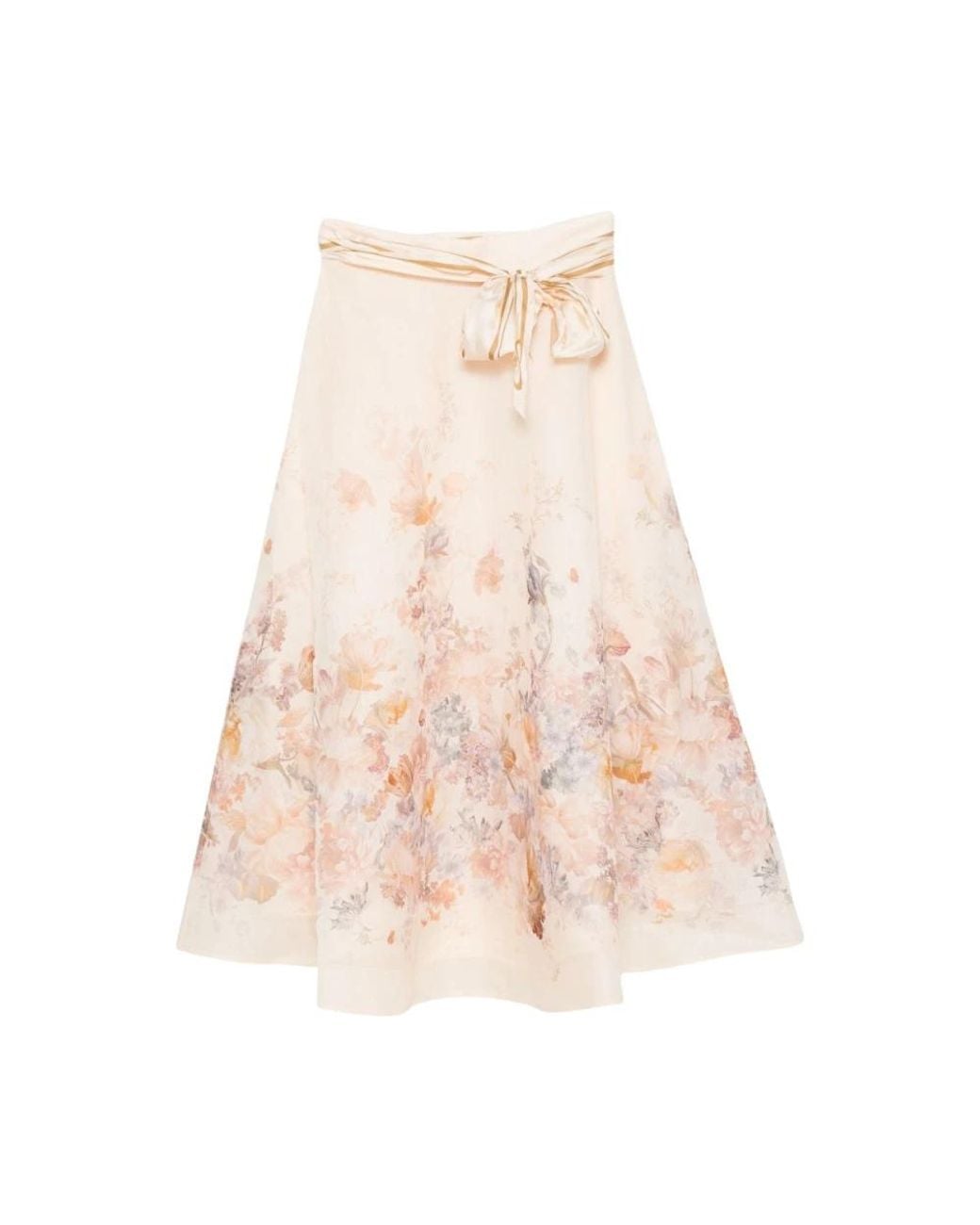 Zimmermann Natural Midi Skirts