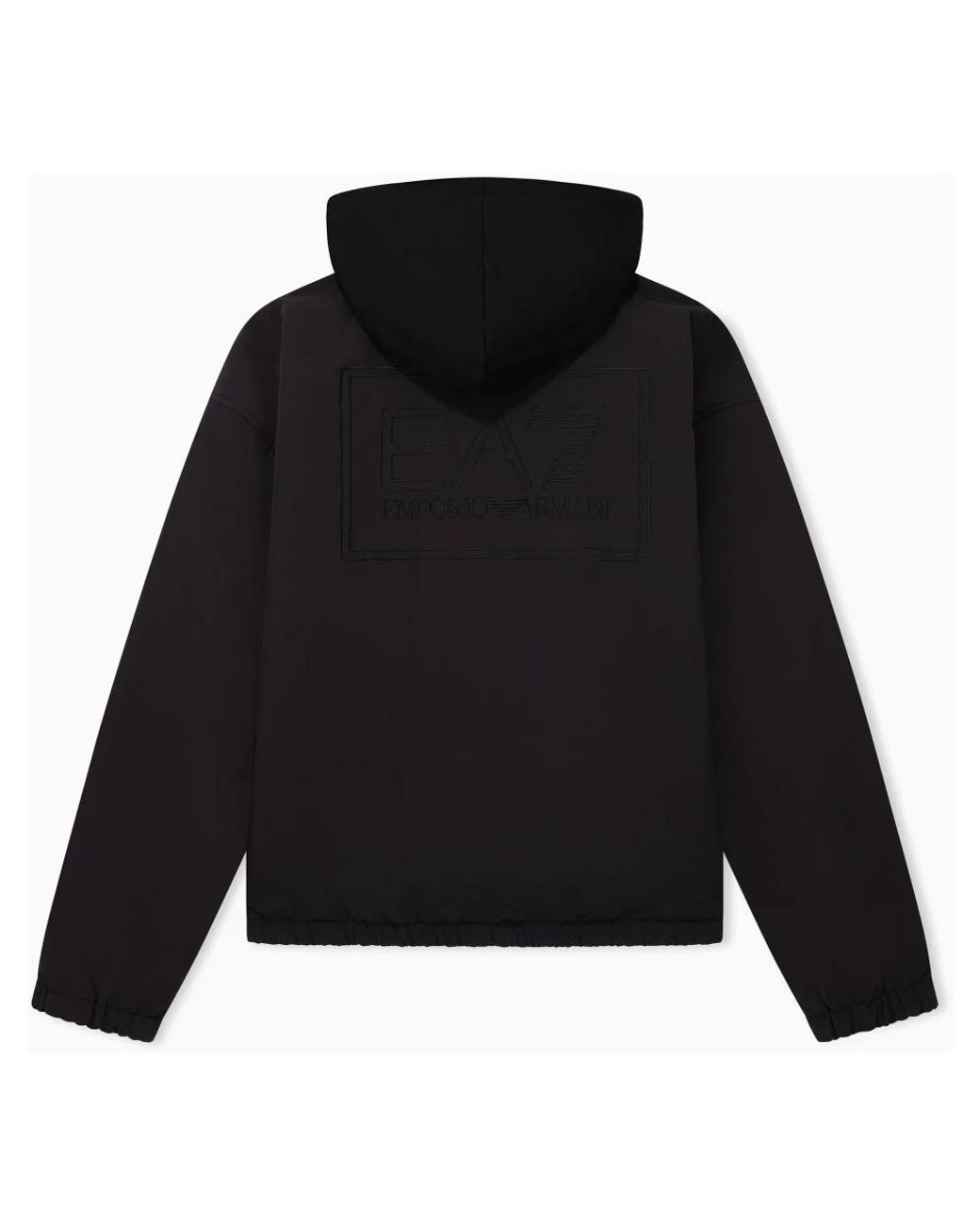 EA7 Black Zip-Throughs for men