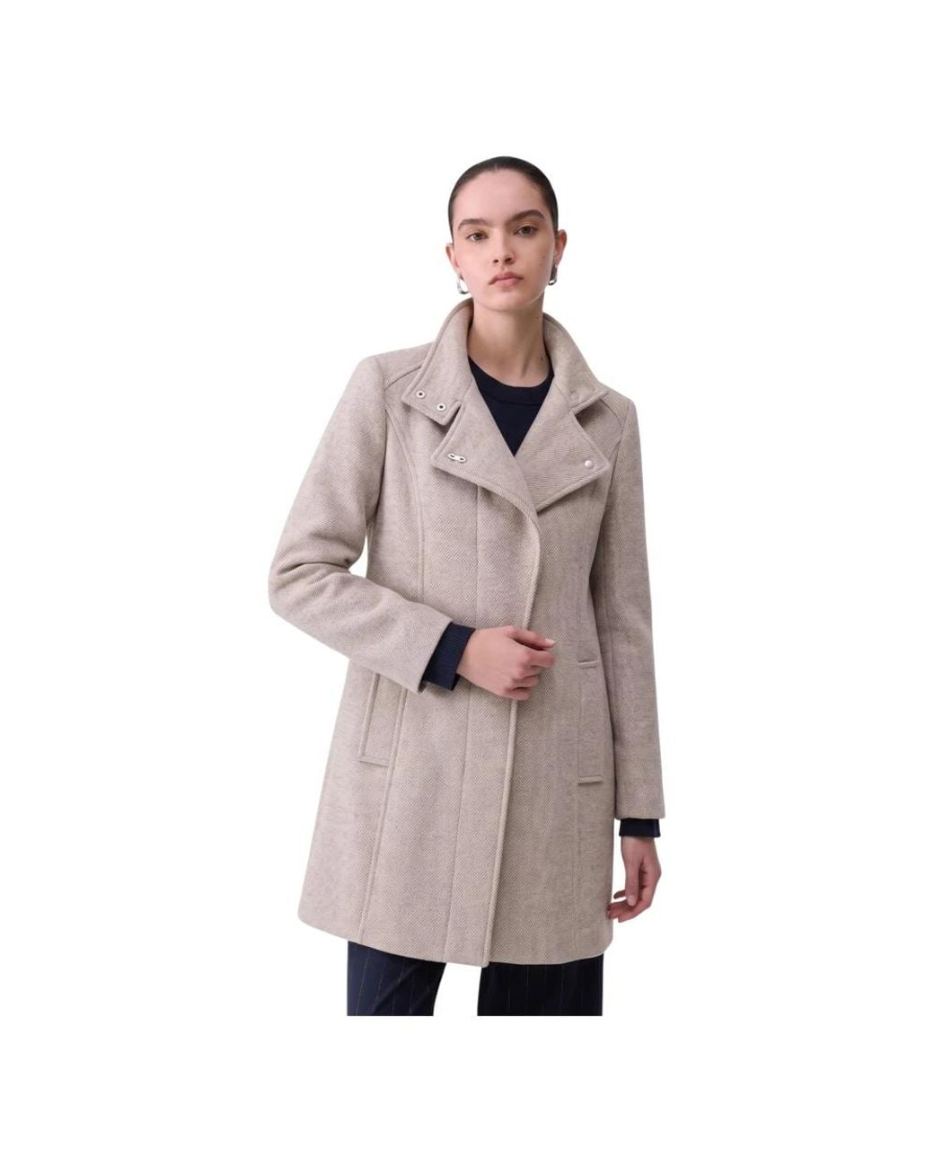 Liu Jo Natural Single-Breasted Coats