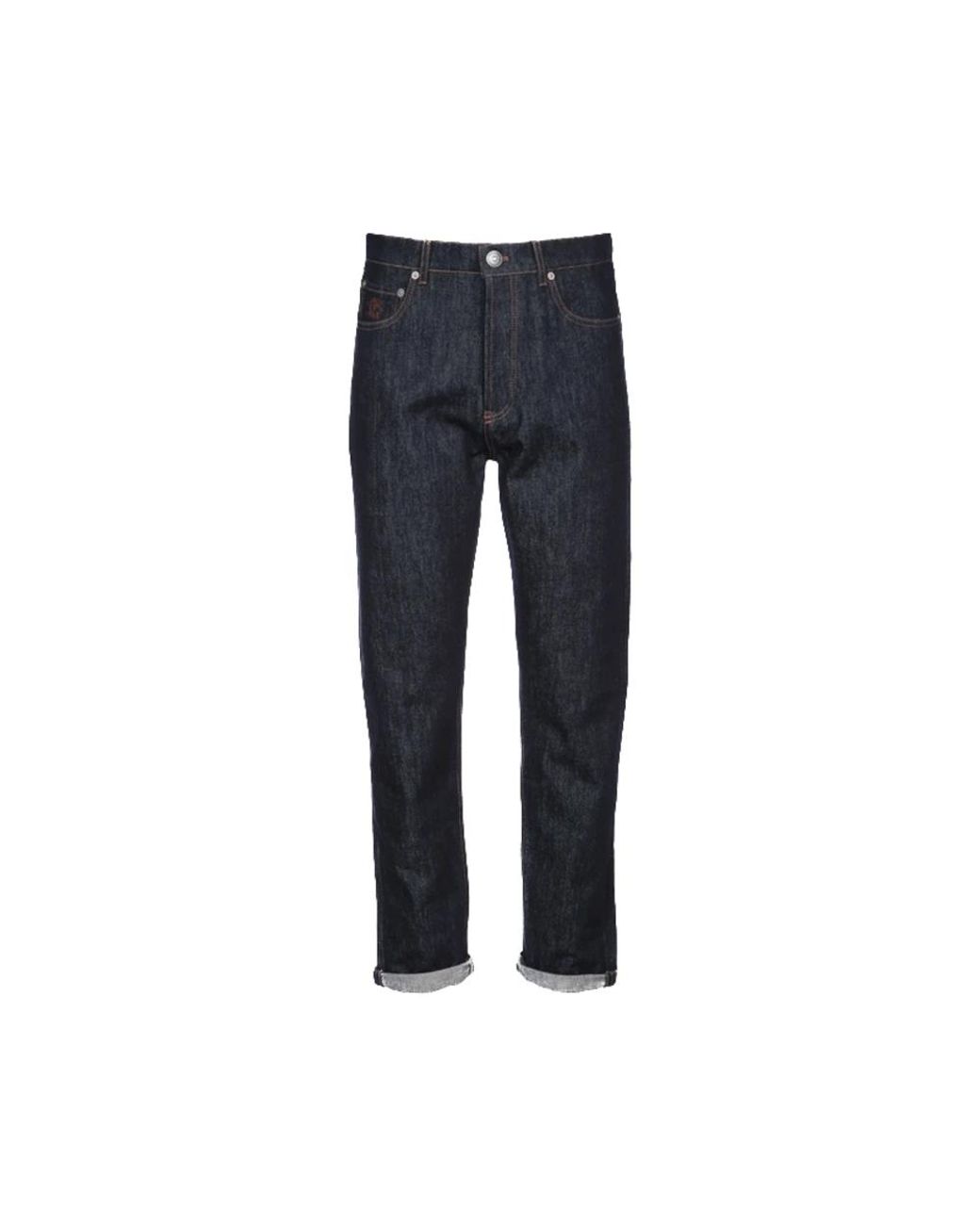 Brunello Cucinelli Blue Straight Jeans for men