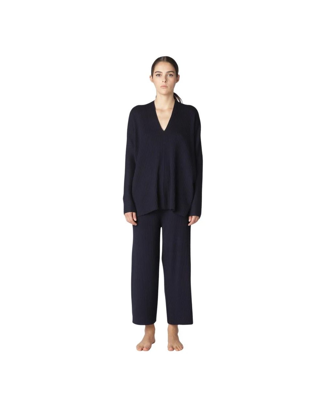 V-Neck Knitwear SMINFINITY de color Blue