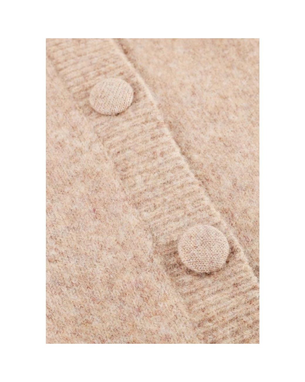 Notre-v Truien & Vesten ,Polyester Zandkleurig Gebreid Vest Voor Herfst in het Brown