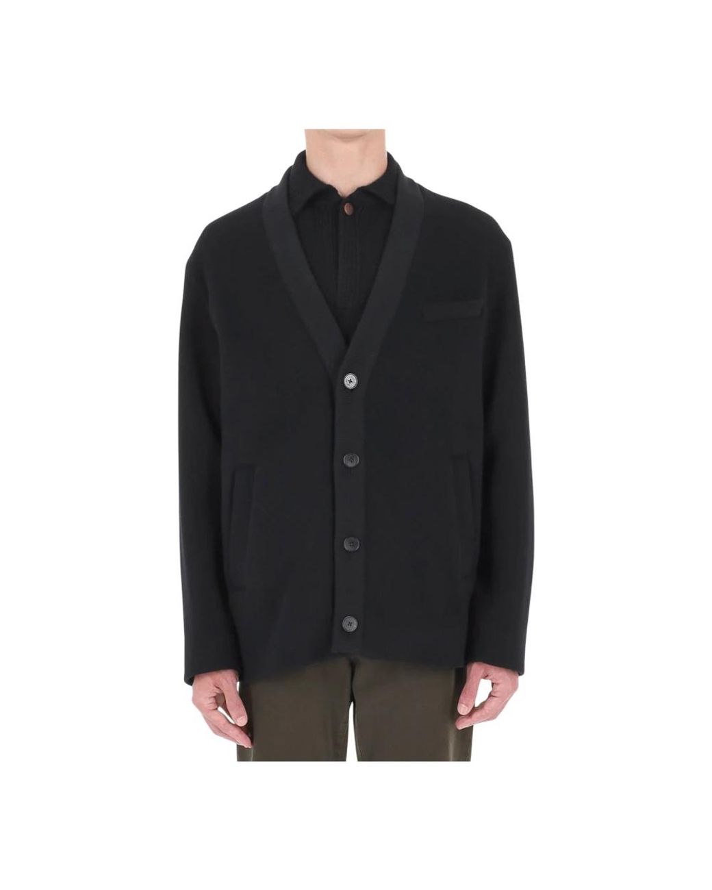 Cardigans Herno de hombre de color Black