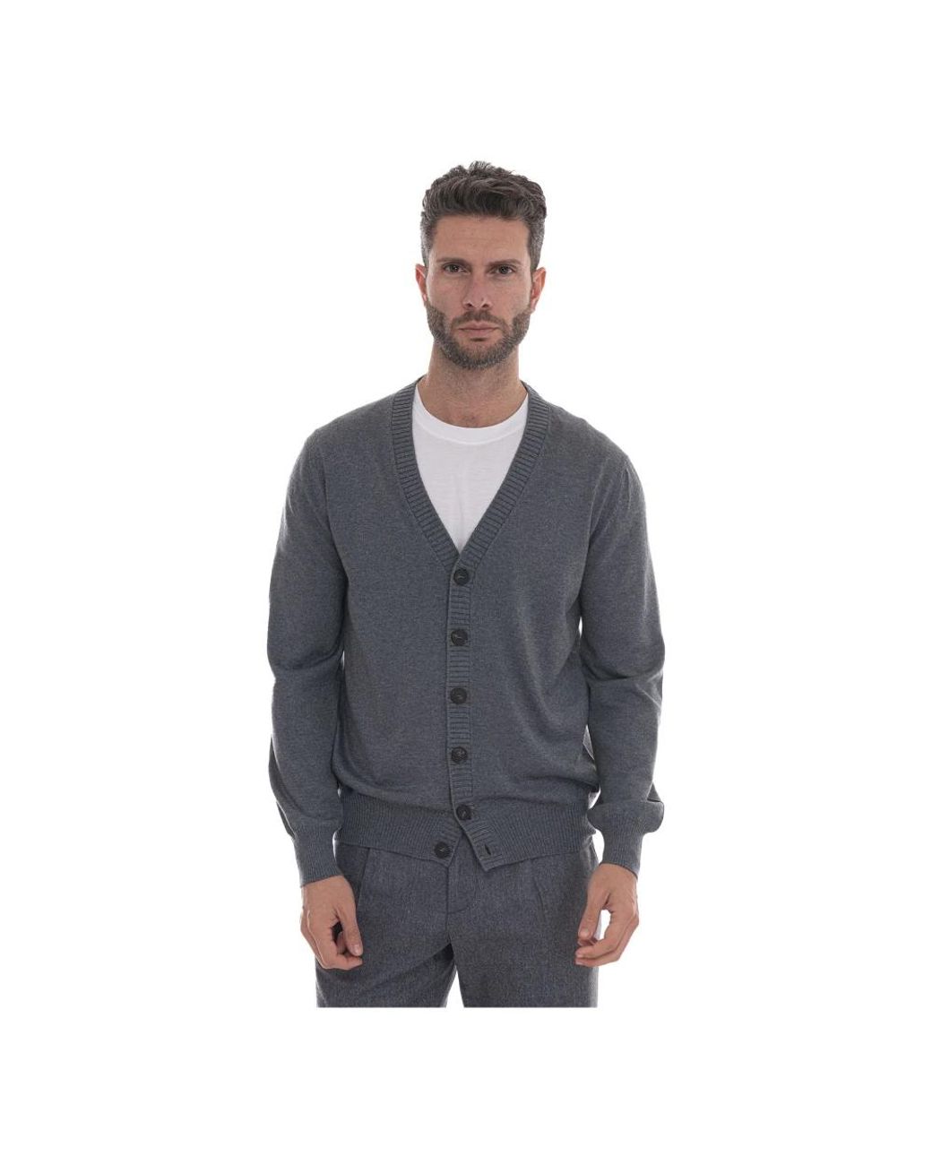 Cardigans Gran Sasso pour homme en coloris Gray