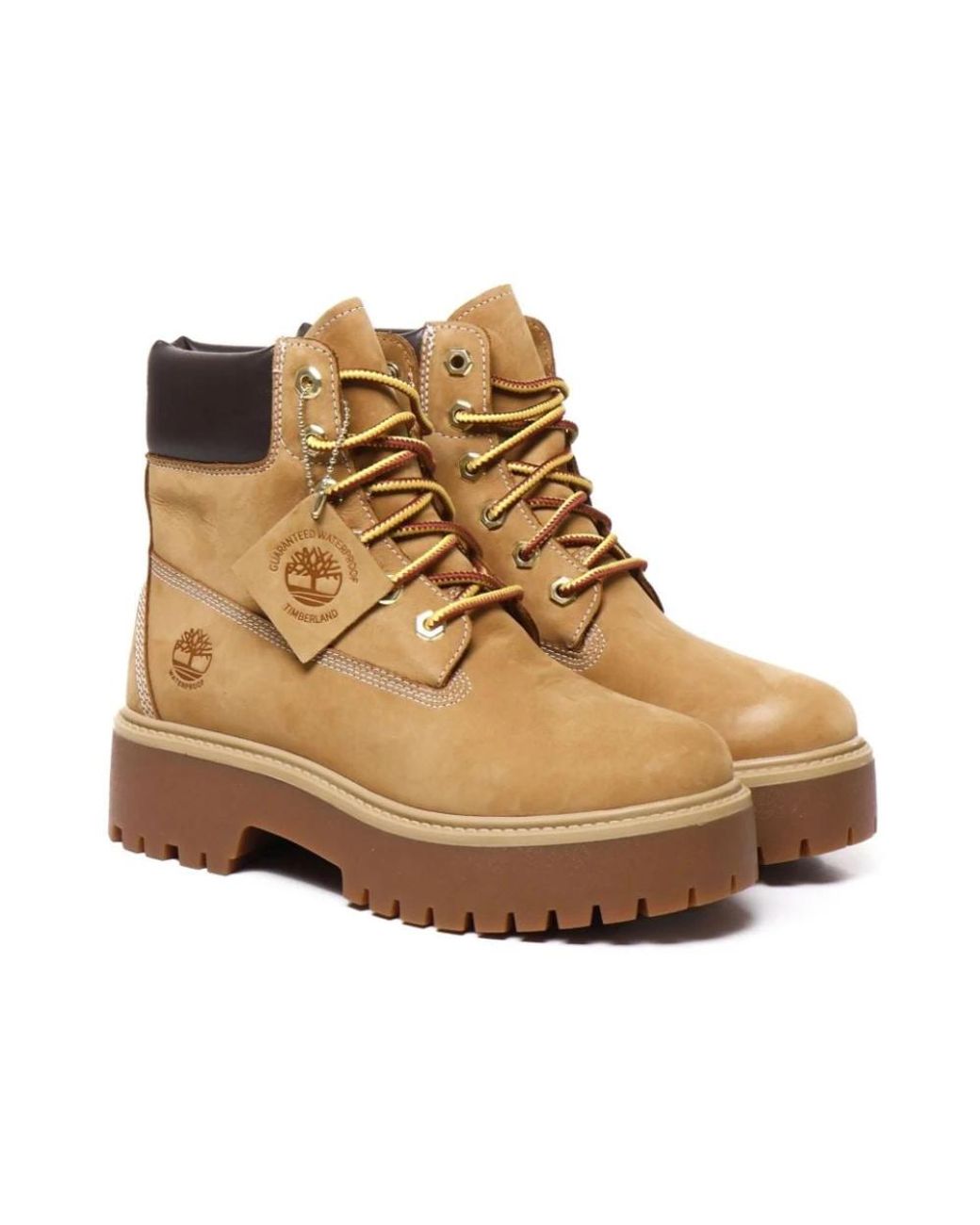 Timberland Brown Lace-Up Boots
