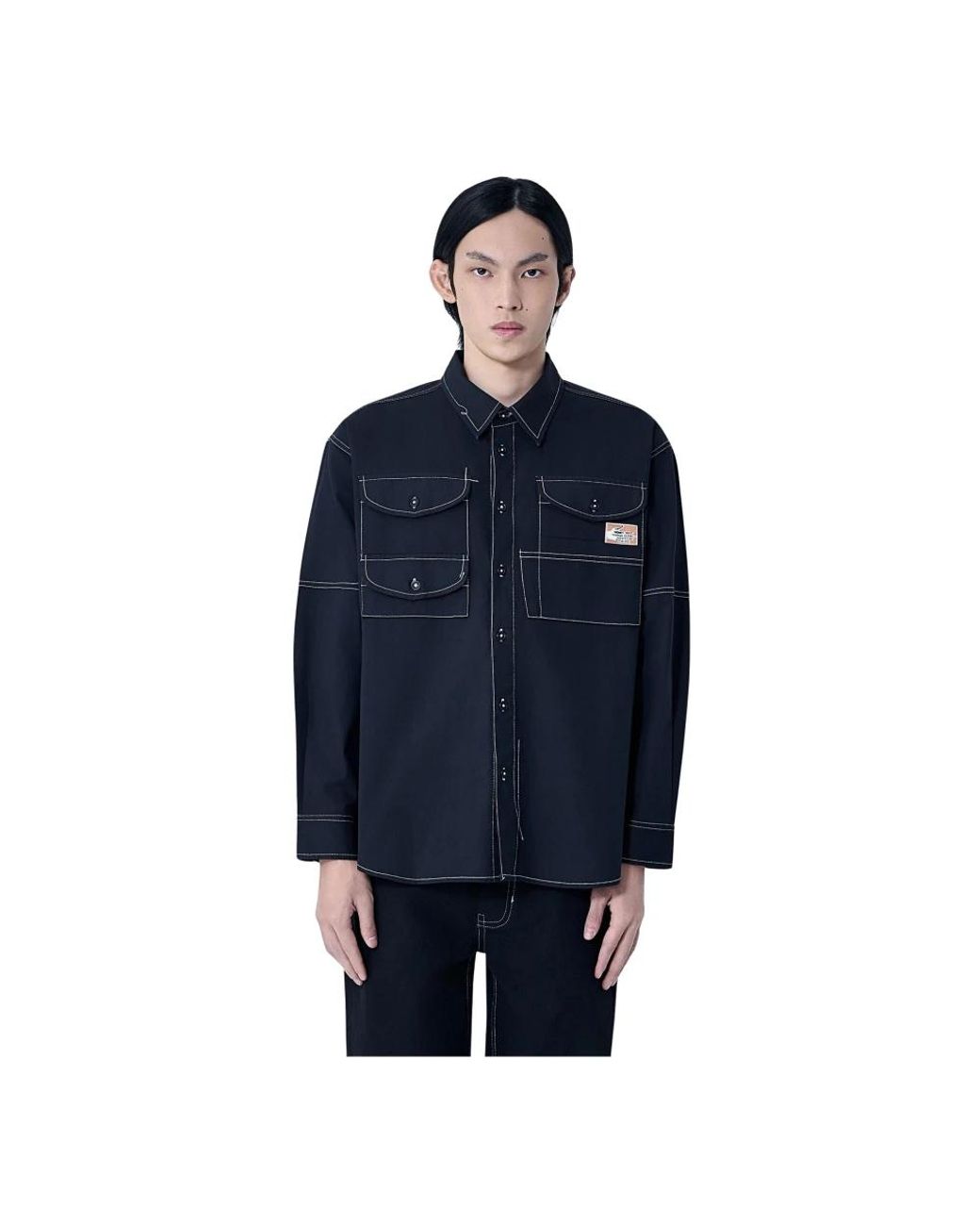 STORY mfg. Blue Casual Shirts for men
