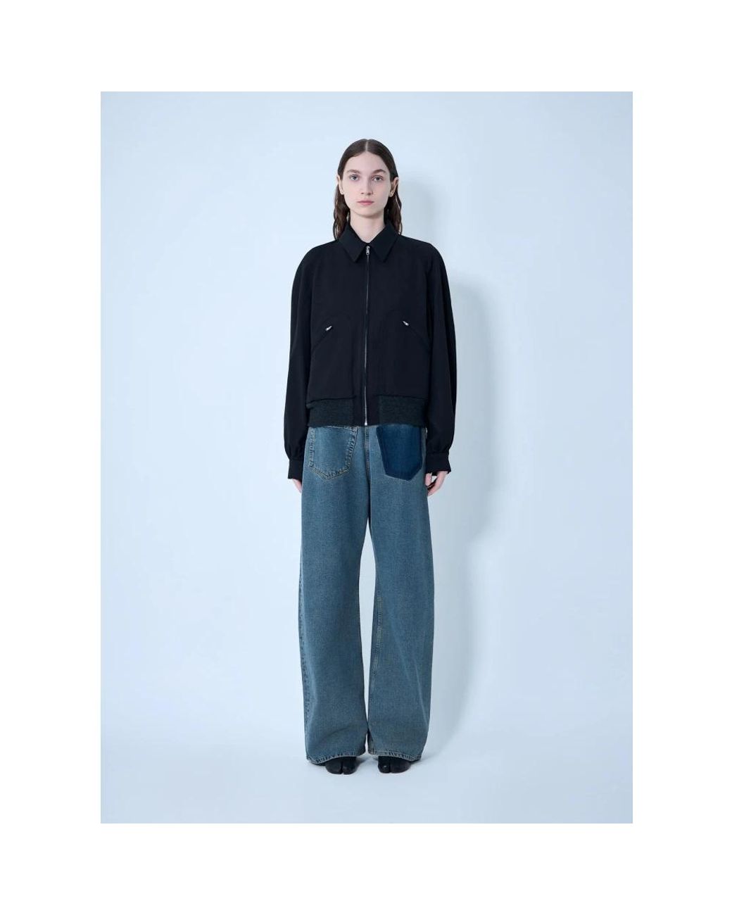 MM6 by Maison Margiela Blue Loose-Fit Jeans