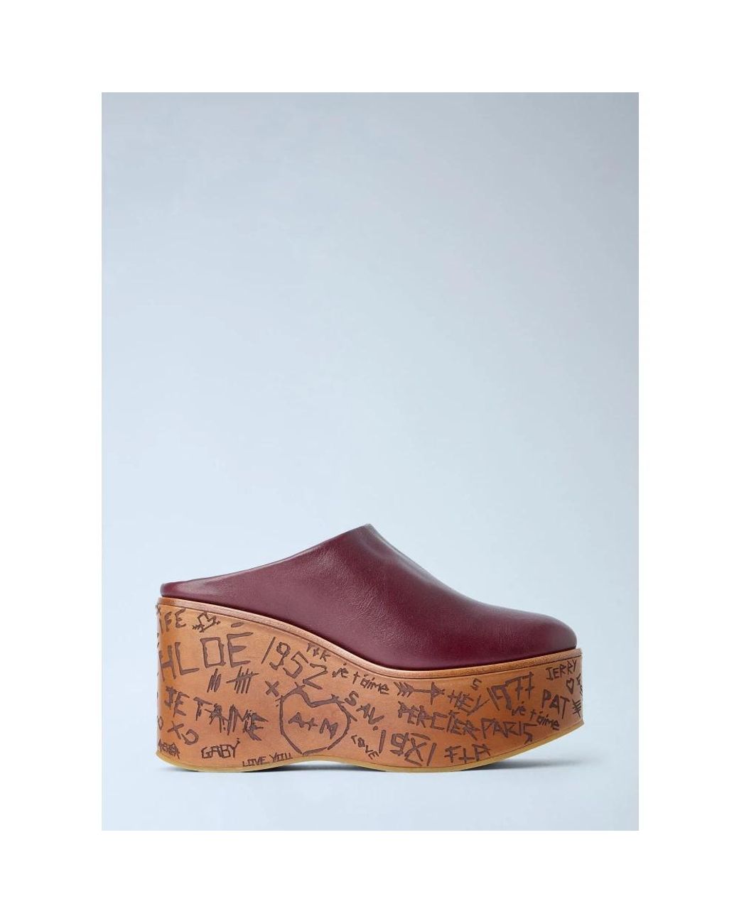 Chloé Red Wedges