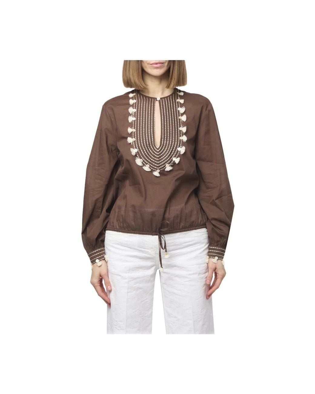 Blouses True Royal de color Brown