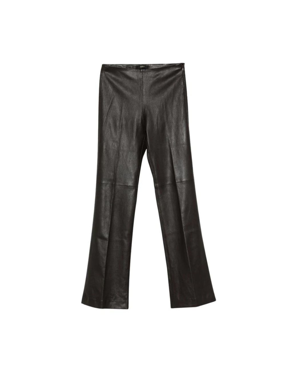 Seventy Gray Leather Trousers