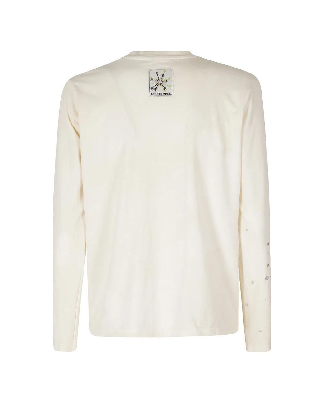Long Sleeve Tops Des Phemmes de color White