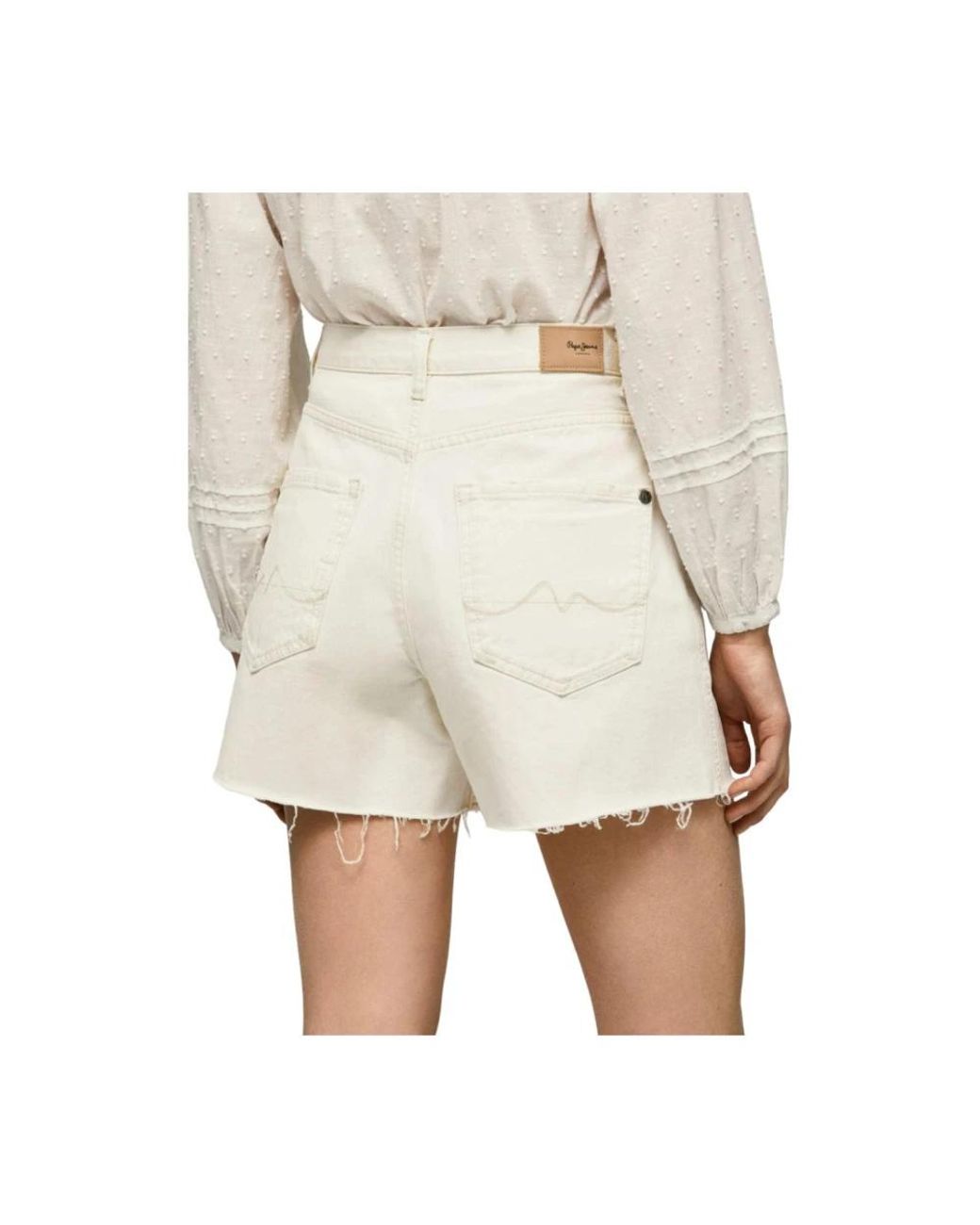 Pepe Jeans White Short Shorts