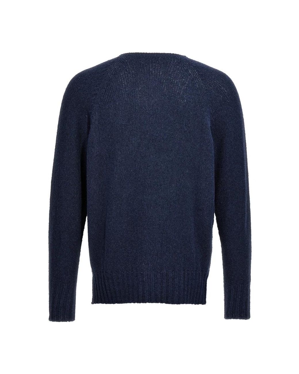 Ma'ry'ya Blue V-Neck Knitwear for men