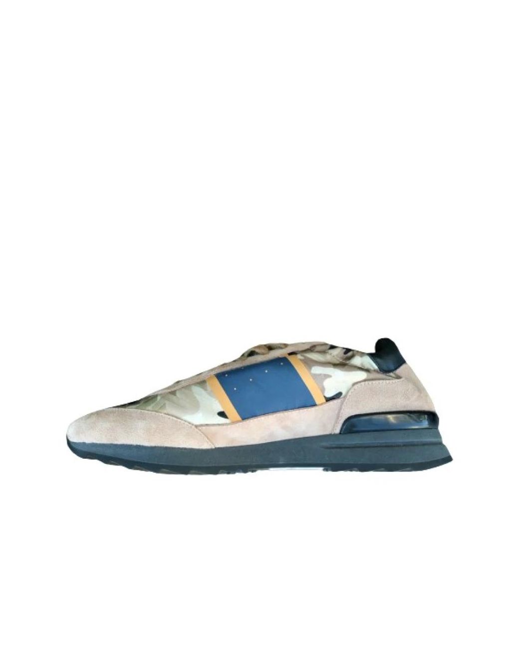 Philippe Model Schoenen ,Veelkleurig ,Suède Gemengd Leren En Suède Sneakers in het Blue