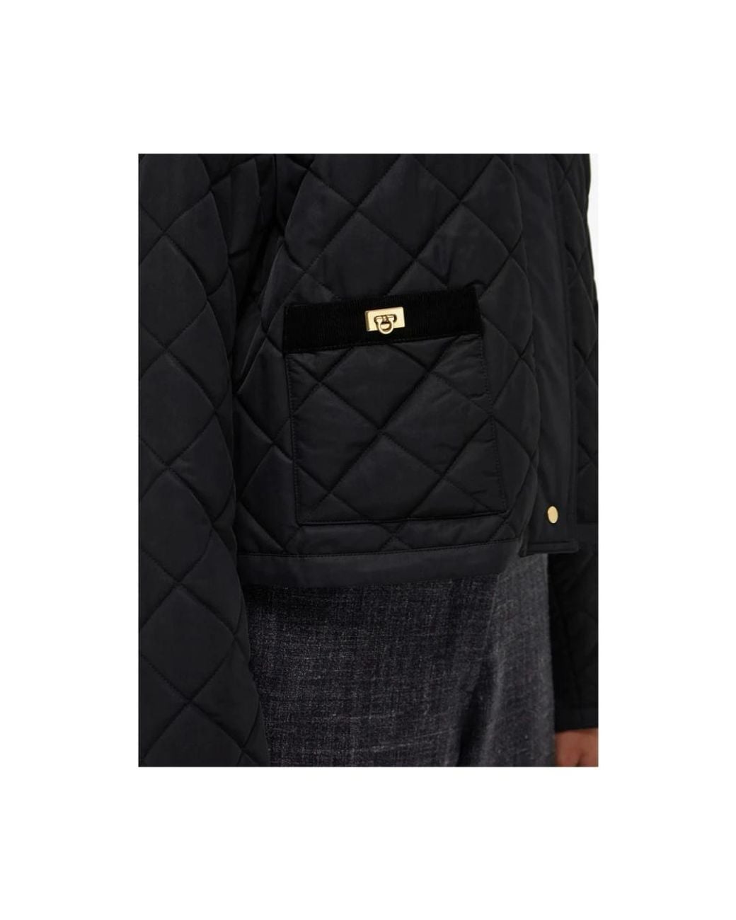 Winter Jackets Ferragamo de color Black