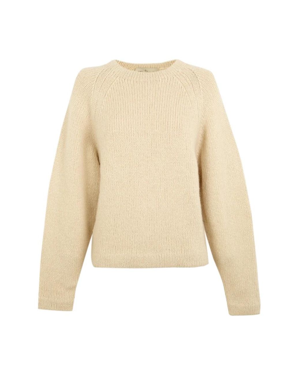 Cortana Natural Round-Neck Knitwear