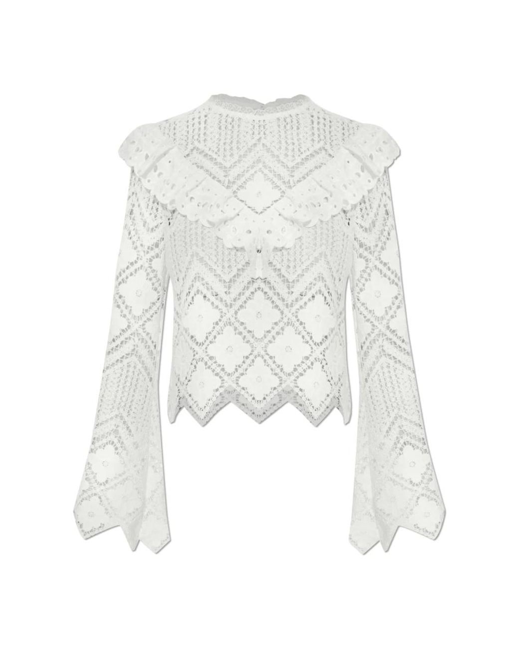 Blouses Self-Portrait de color White