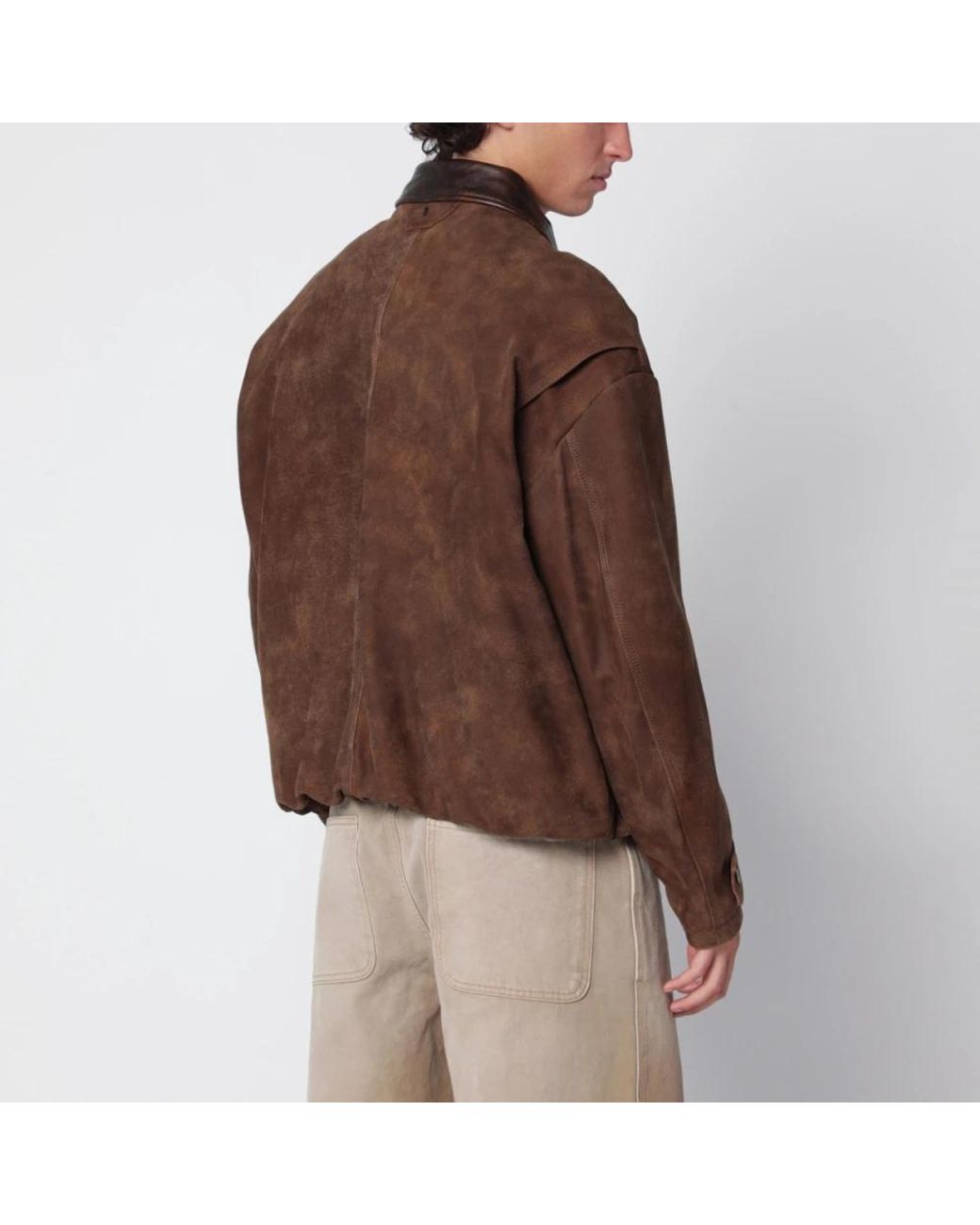 Salvatore Santoro Brown Leather Jackets for men