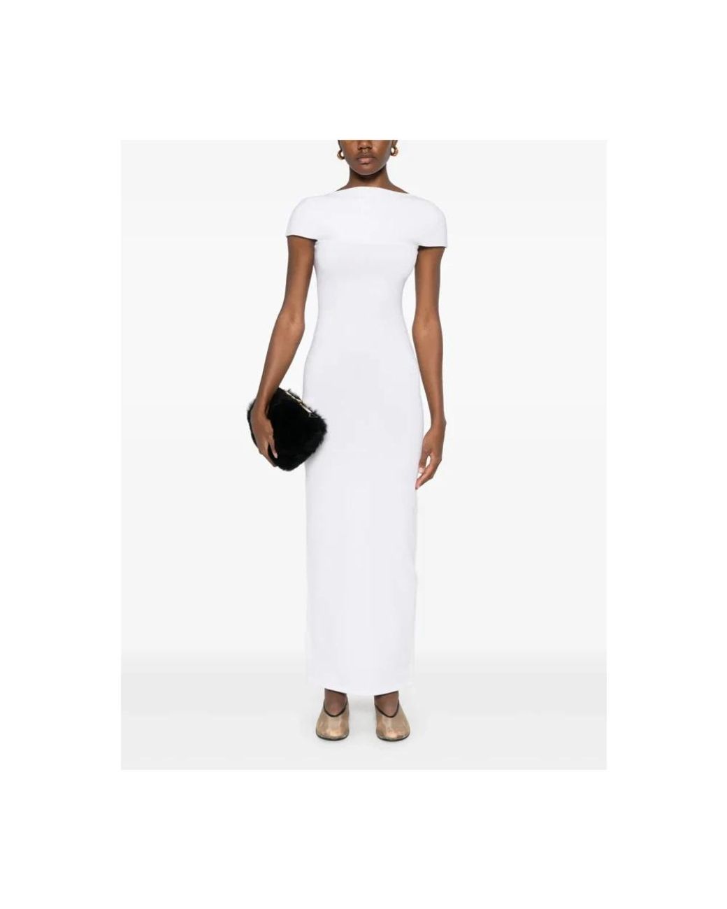 Khaite White Maxi Dresses