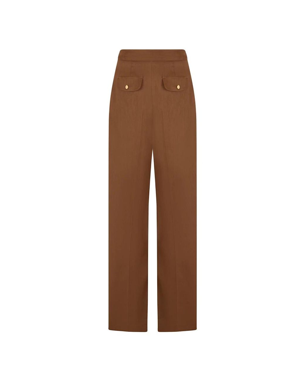 Elisabetta Franchi Brown Tapered Trousers